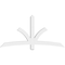 Ekena Millwork Davenport Architectural Grade PVC Gable Bracket, 72"W x 36"H x 4"D x 4"F, 12/12 Pitch GBP072X36X0404DAV00 - alternate 5